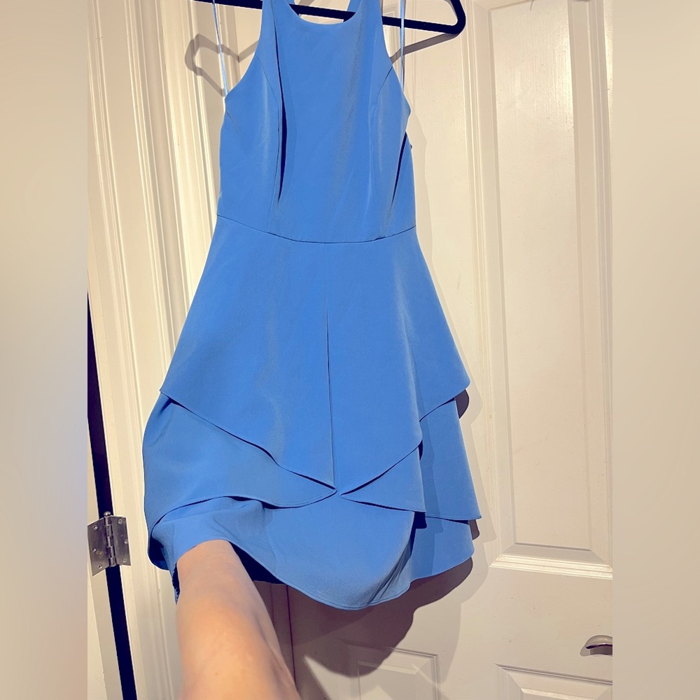 Nicole Miller NEW! Elegant Blue Sleeveless Dress